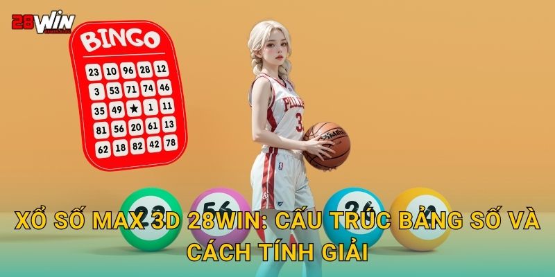 Xổ số Max 3D đa dạng – Chọn số linh hoạt tại 28win 2 Xổ số Max 3D 28win: Cấu trúc bảng số và cách tính giải