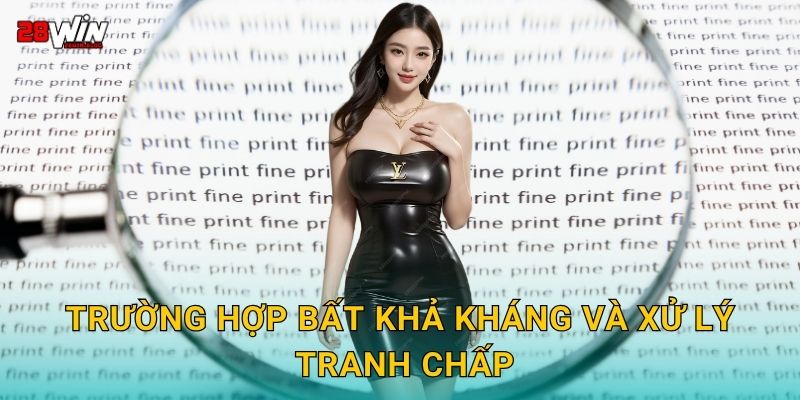 Trường hợp bất khả kháng và xử lý tranh chấp